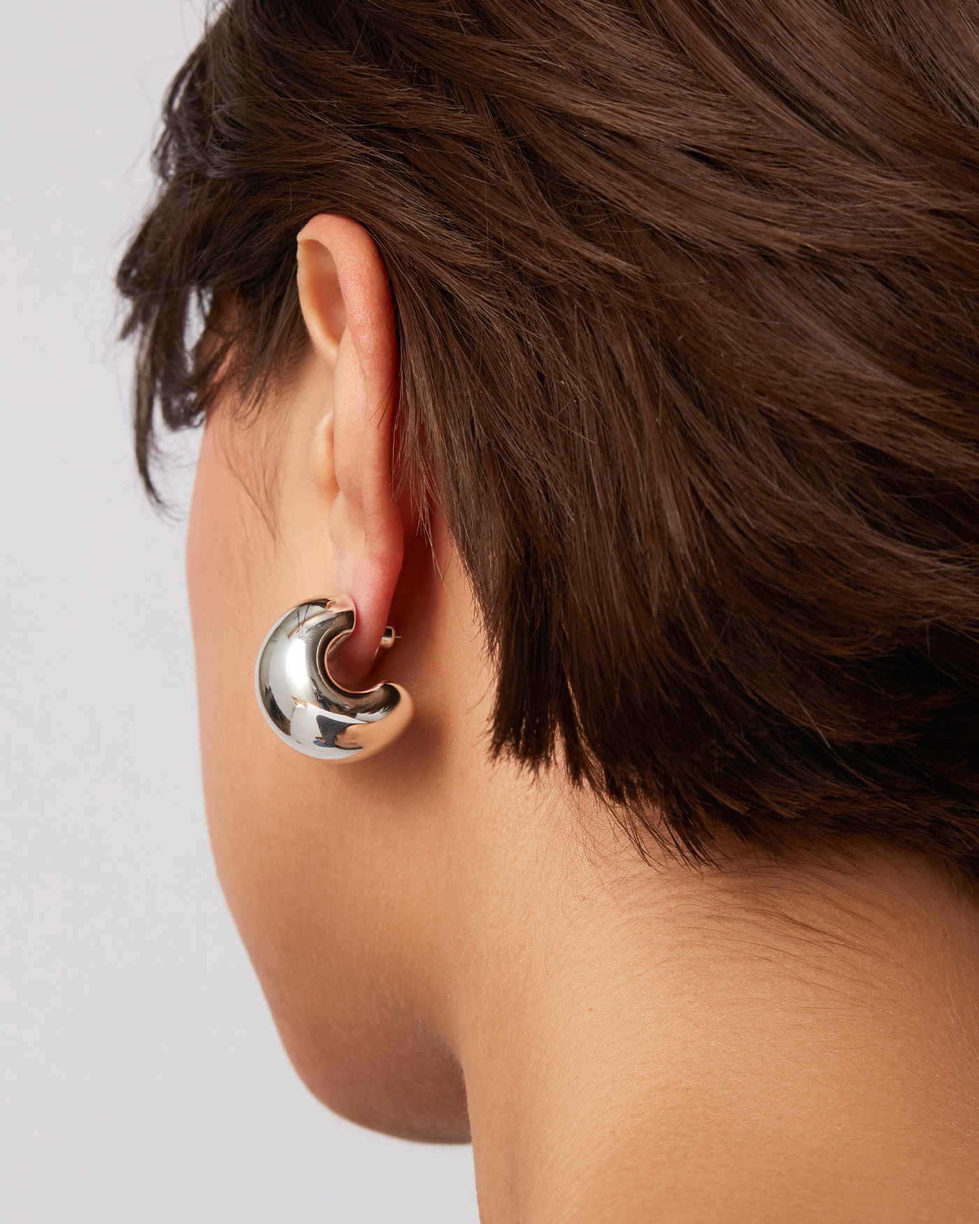Jenny Bird - Gemma Hoop Earrings - High Polish Silver