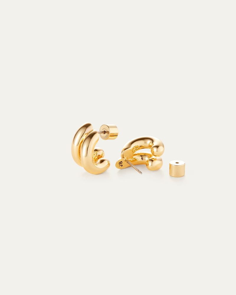 Jenny Bird - Mini Florence Earrings - High Polish Gold