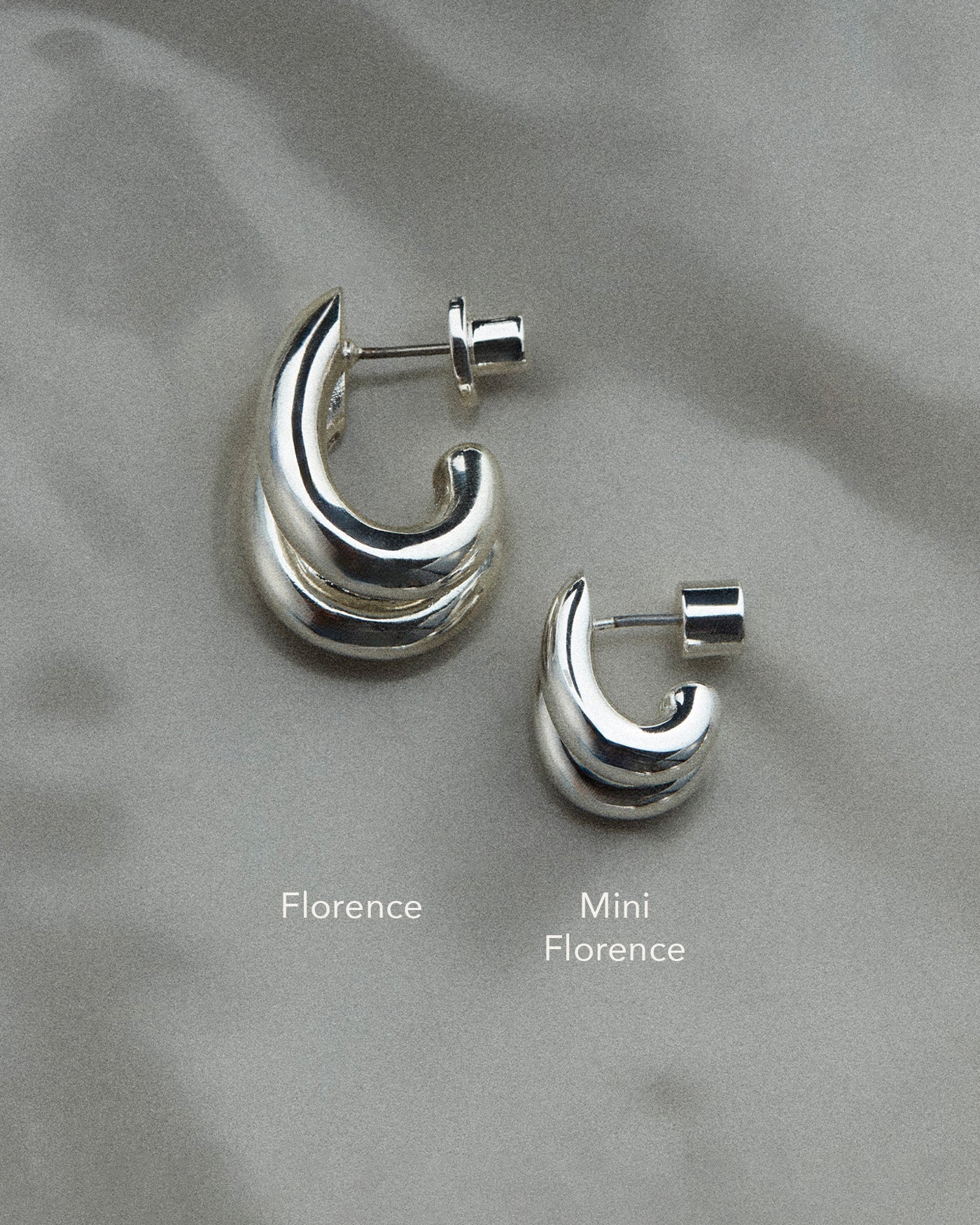 Jenny Bird - Mini Florence Earrings - High Polish Silver