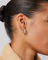 Jenny Bird - Mini Tome Hoops - High Polish Silver