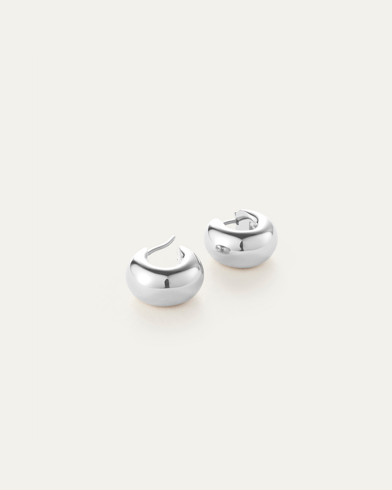 Jenny Bird - Mini Tome Hoops - High Polish Silver