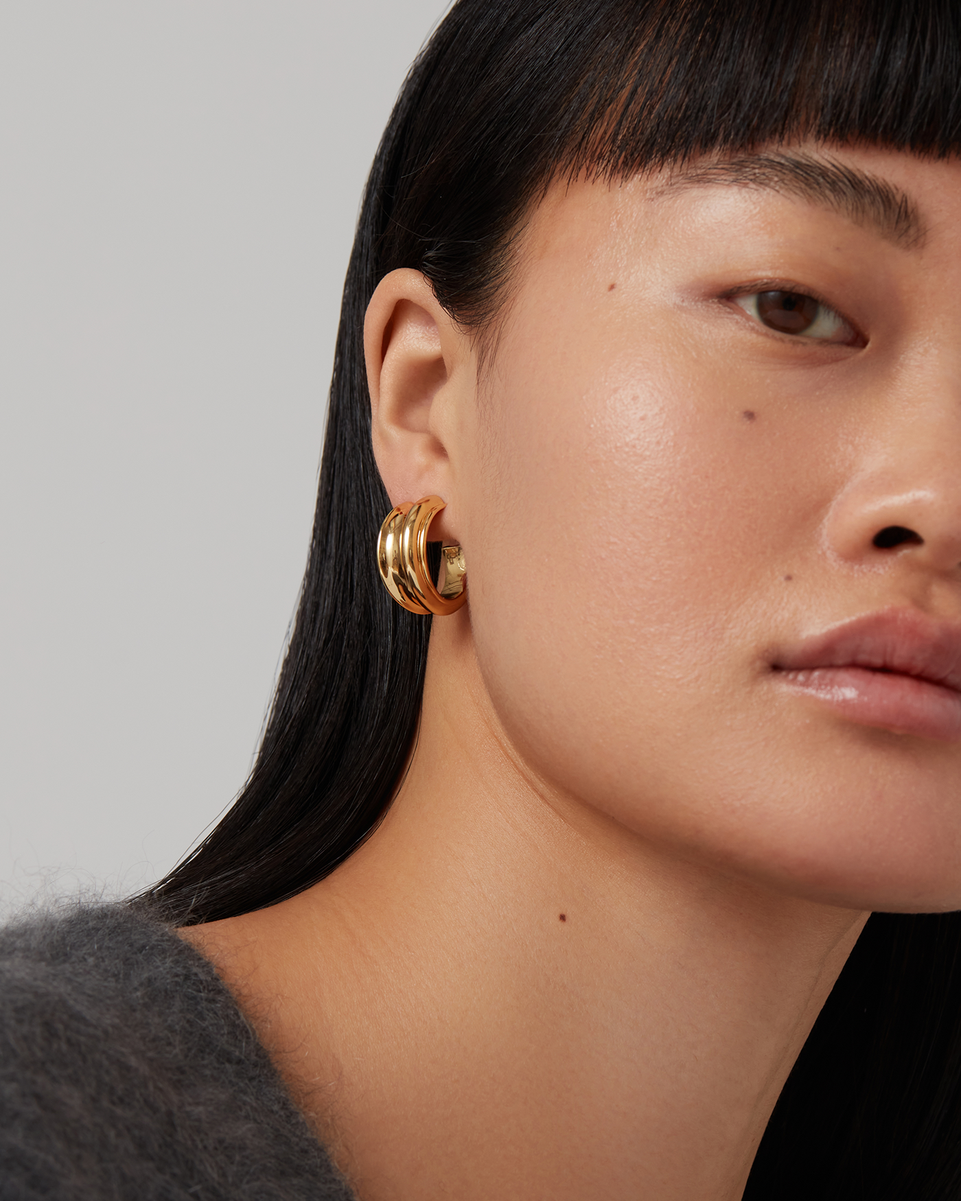 Jenny Bird - Lennon Hoop Earrings - High Polish Gold