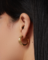 Jenny Bird - Lennon Hoop Earrings - High Polish Gold