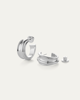 Jenny Bird - Lennon Hoop Earrings - High Polish Silver