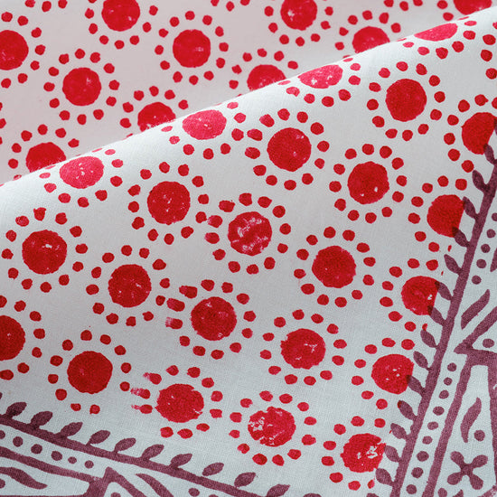 Dot Print Tablecloth - Red