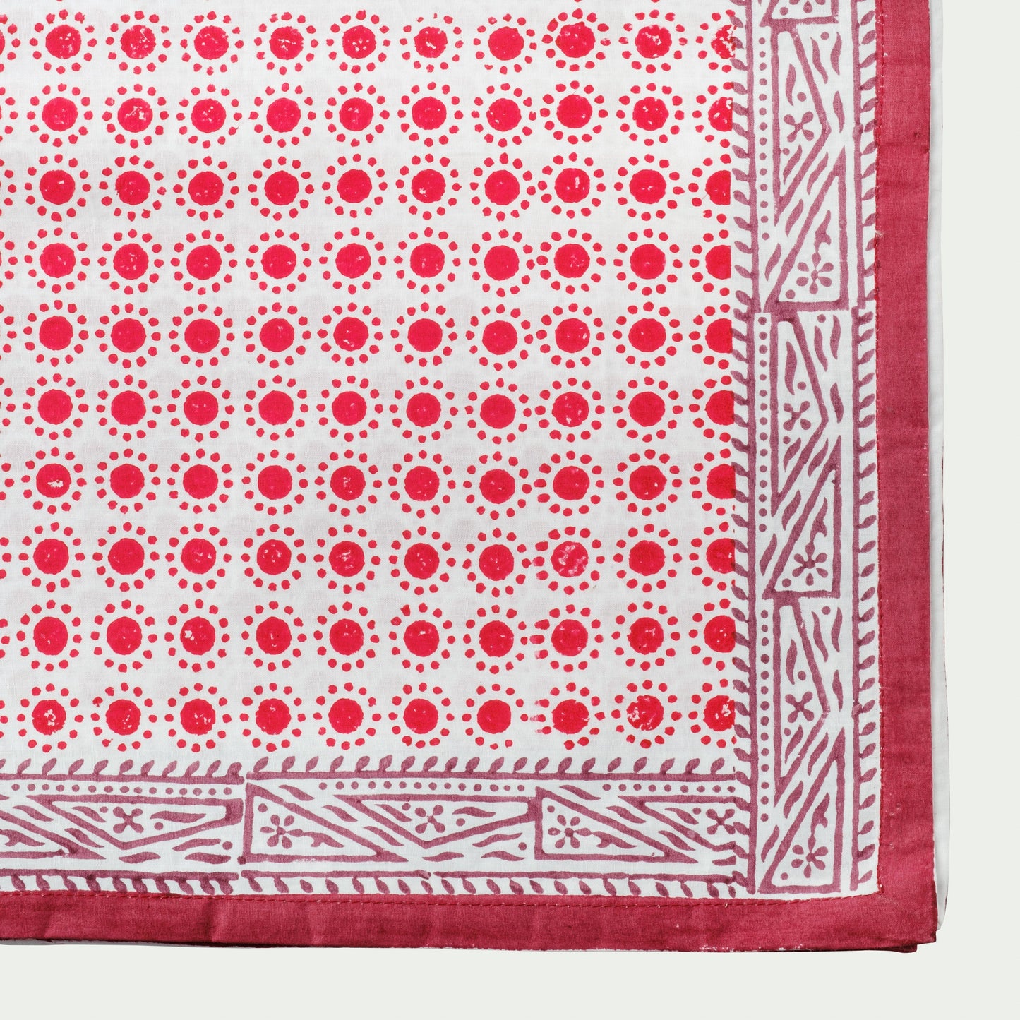 Dot Print Tablecloth - Red