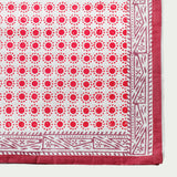 Dot print tablecloth, red
