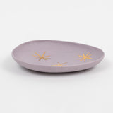 Star porcelain ring dish, lilac
