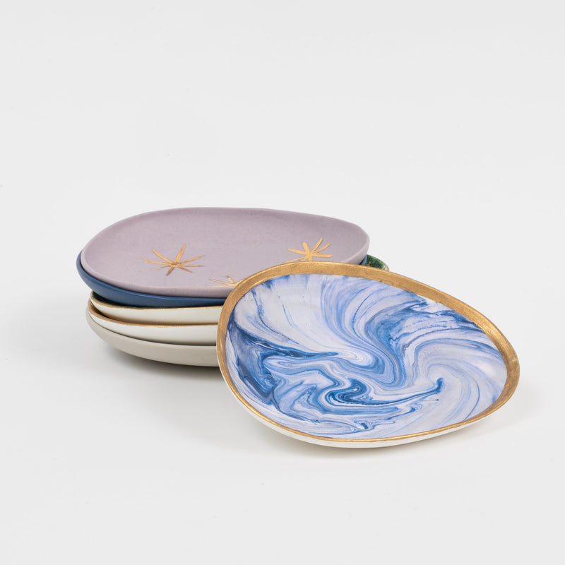 Moon porcelain ring dish