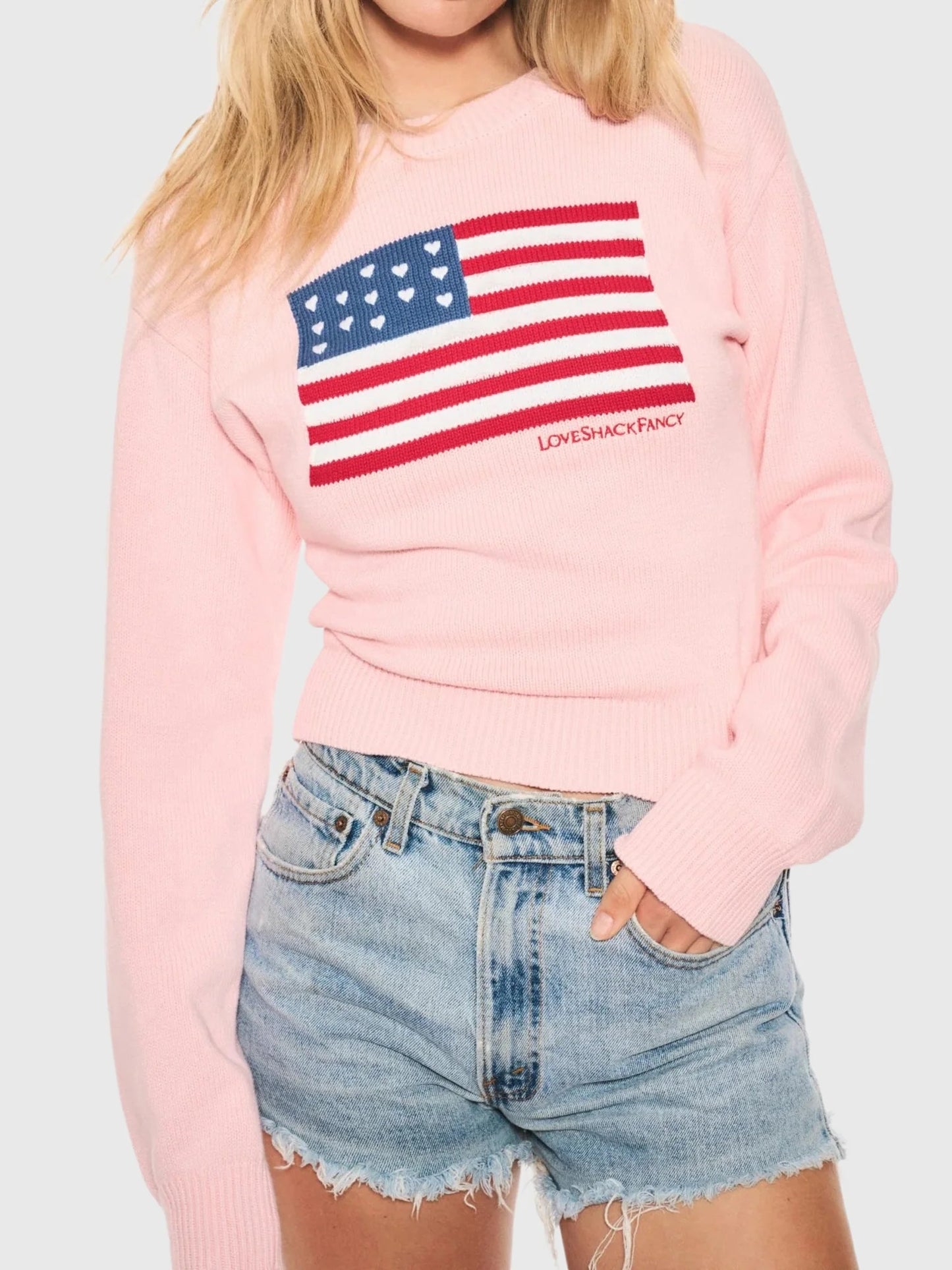 LoveShackFancy - Ty Pullover - Blushing Liberty