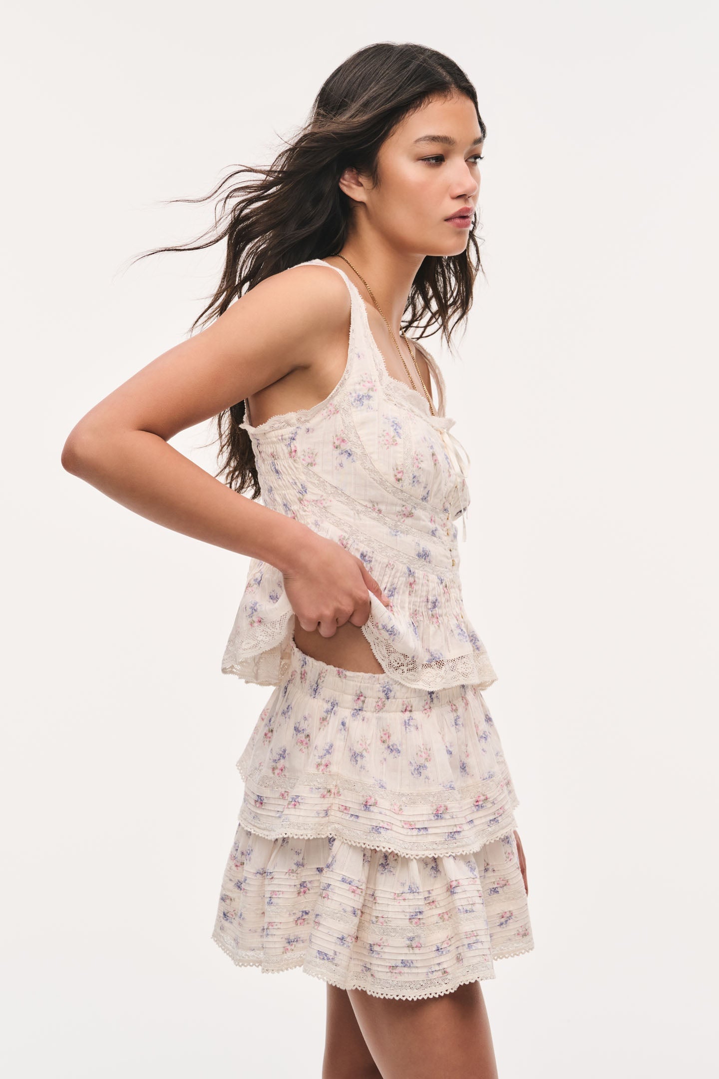LoveShackFancy - Kaelin Top - Antique Vanilla