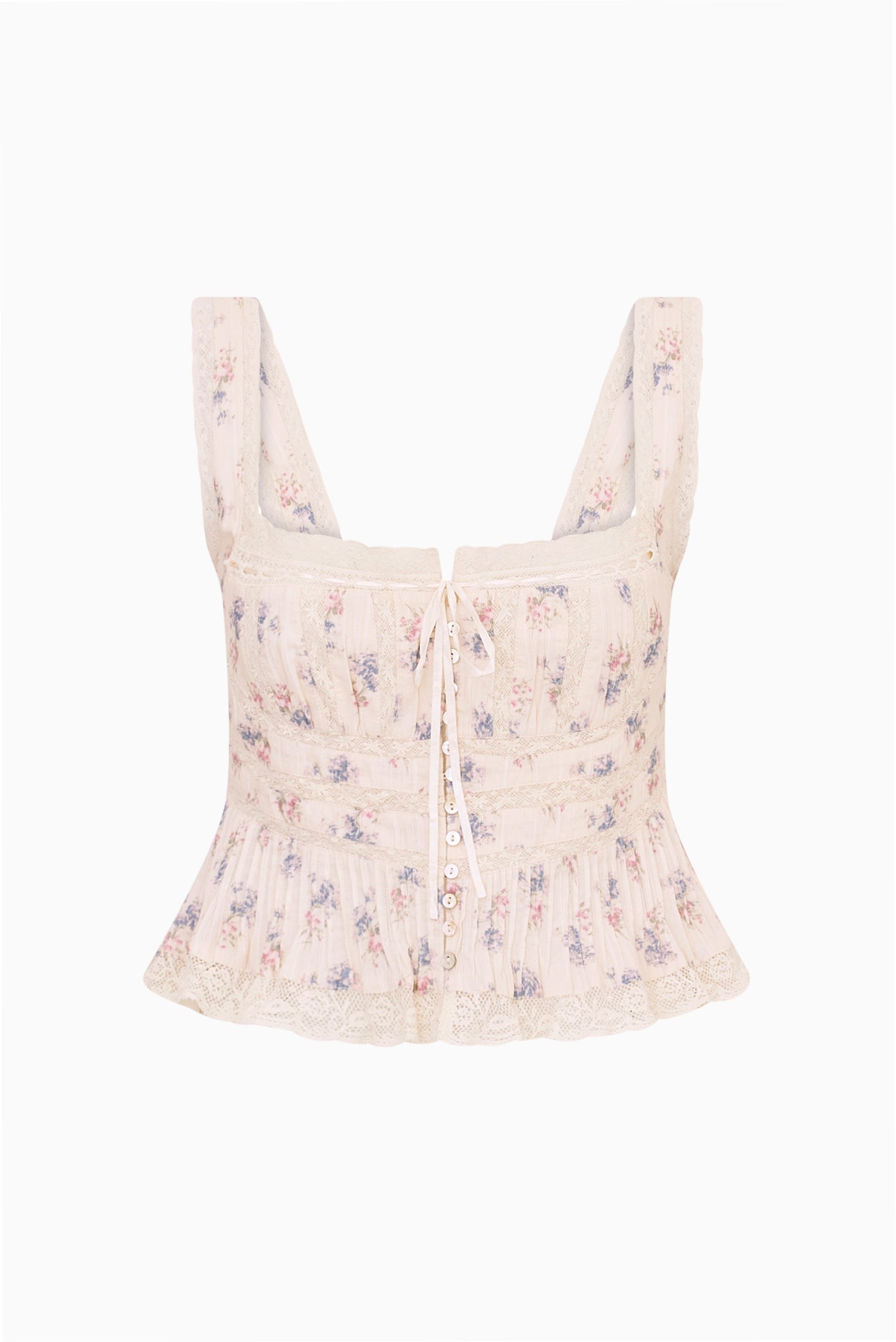 LoveShackFancy - Kaelin Top - Antique Vanilla
