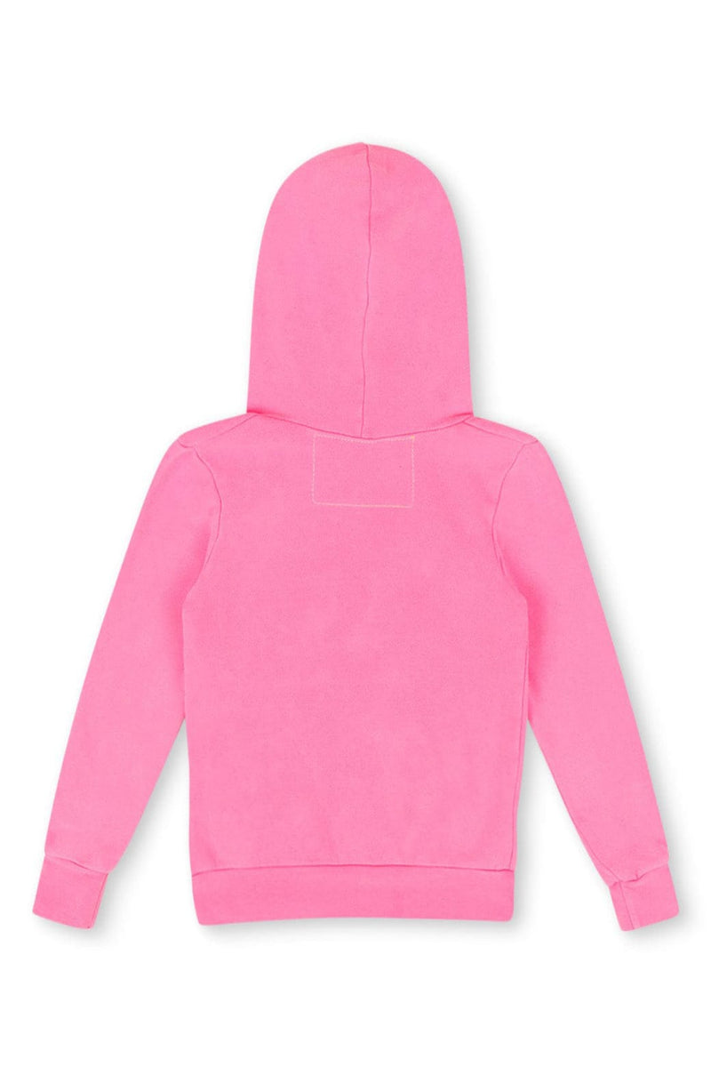 Kid's Logo Pullover Hoodie - Neon Pink