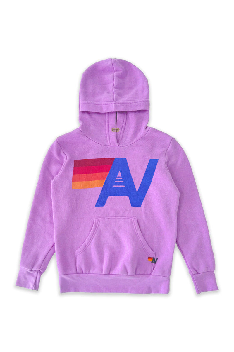 Aviator Nation - Kid's Logo Pullover Hoodie - Neon Purple