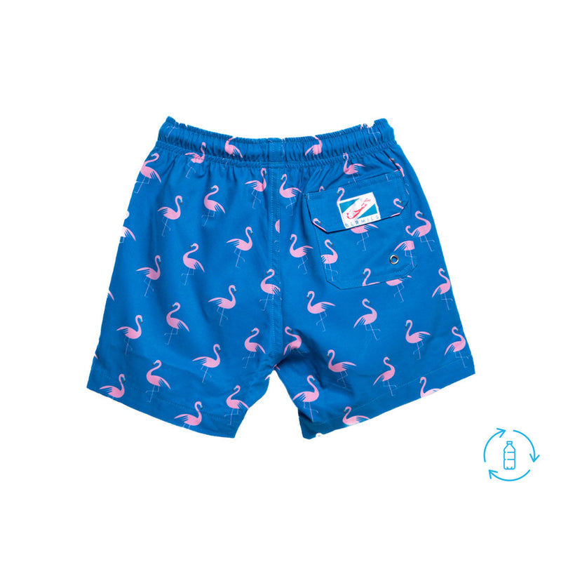 Crazy Flamingo Kids Swim Trunks