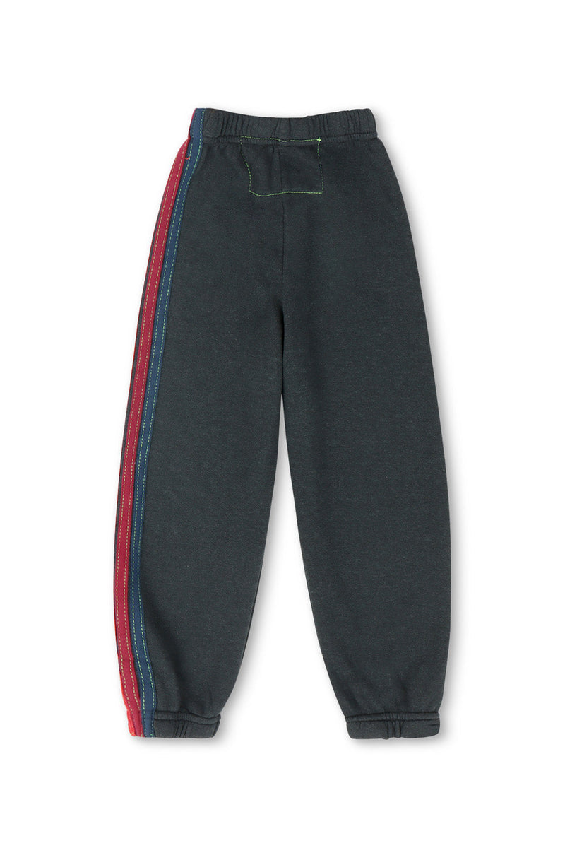 Aviator Nation - Kid's 5 Stripe Sweatpants - Charcoal