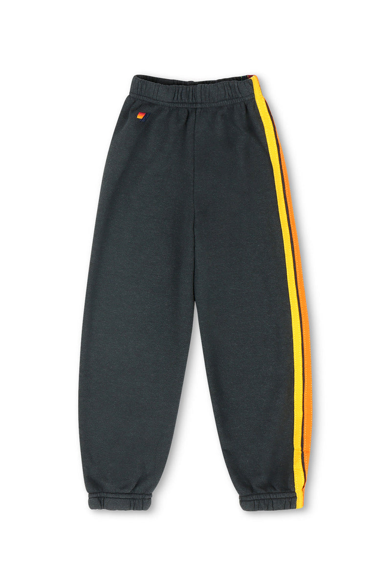 Aviator Nation - Kid's 5 Stripe Sweatpants - Charcoal