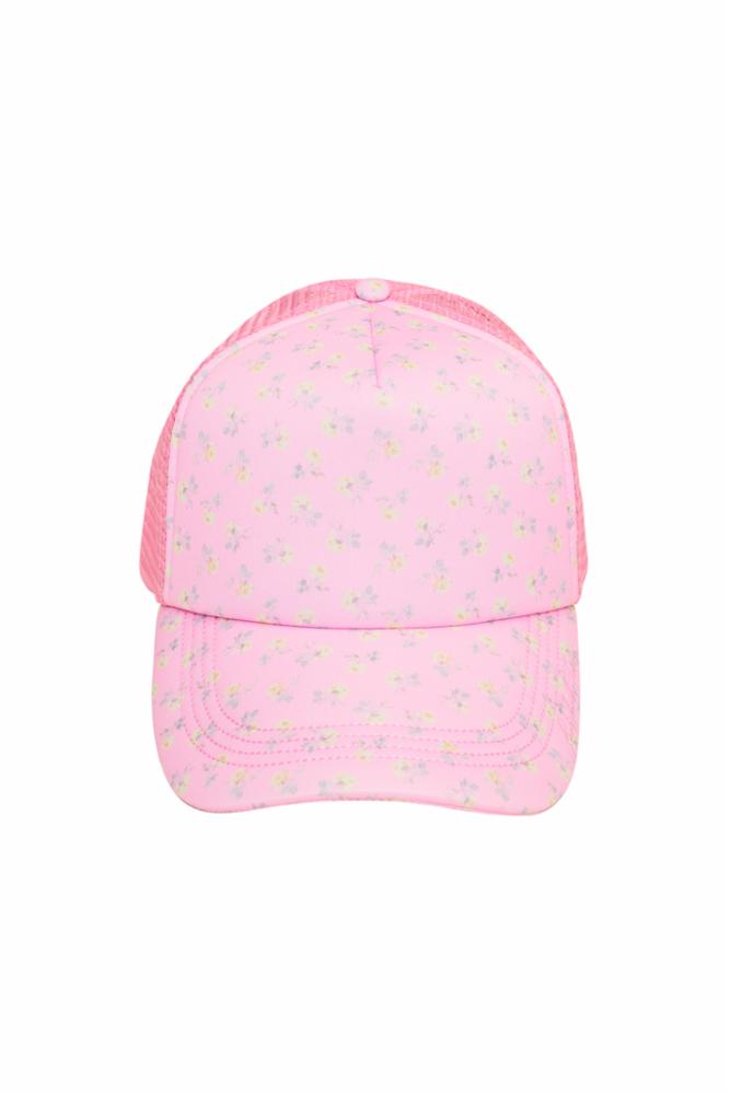 Joni Trucker Hat in Polaroid Rose