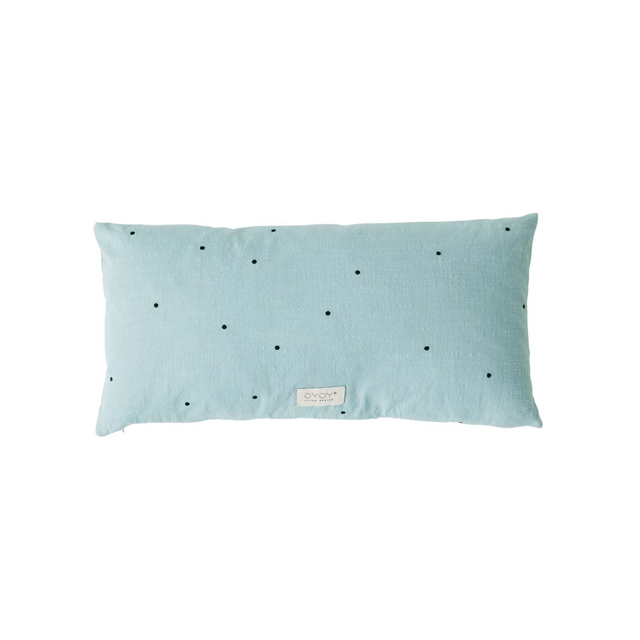 Kyoto Dot Cushion, Long, Dusty Blue