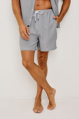 Rails Men's - La Brea Swim Short - Navy Deck Stripe