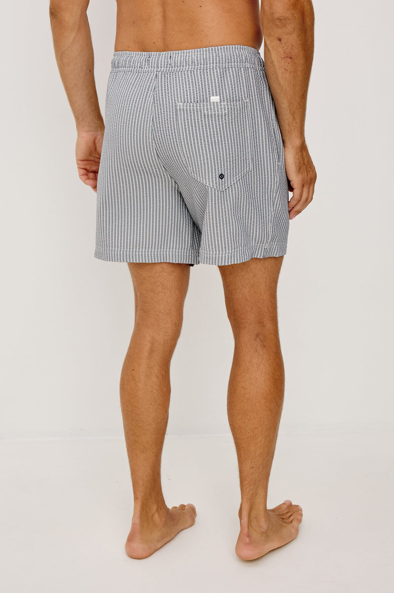 Rails Men's - La Brea Swim Short - Navy Deck Stripe