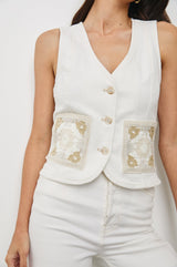 Rails - La Jolla Vest - Vintage Ecru Crochet