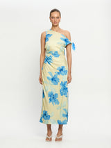 Kivari - Sophie Midi Dress - Yellow Blue