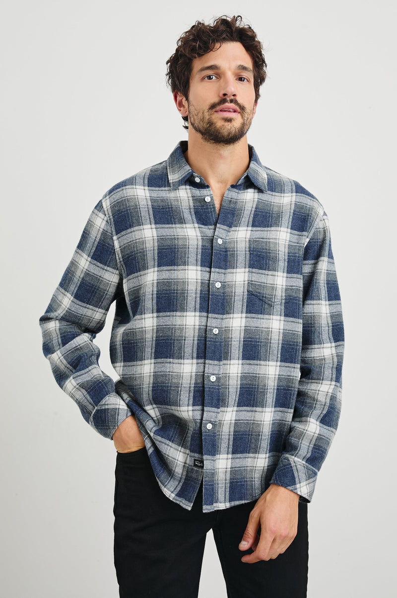 Rails - Lennox Shirt - Charcoal Lapis