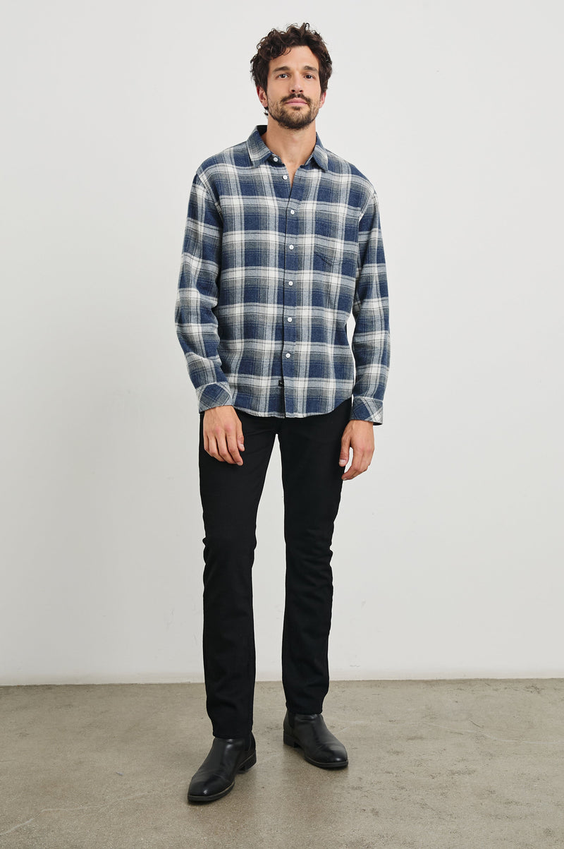 Rails - Lennox Shirt - Charcoal Lapis