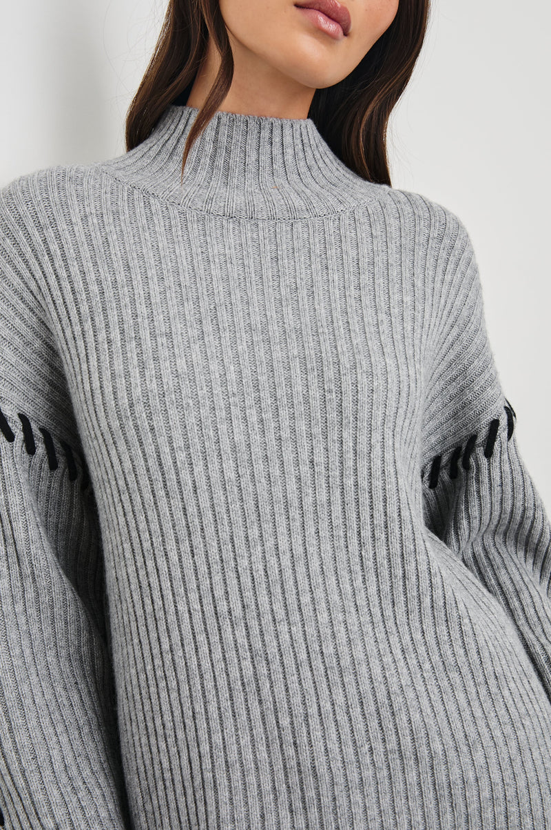 Rails - Liam Sweater - Heather Grey