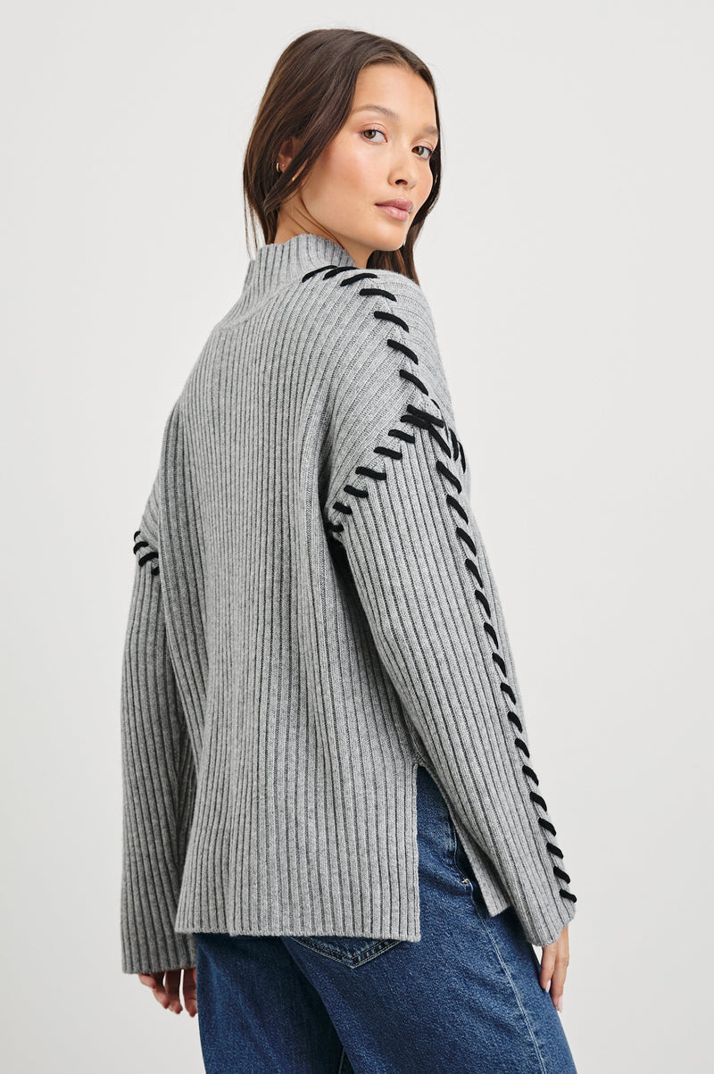 Rails - Liam Sweater - Heather Grey
