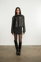 Leather Minimal Jacket
