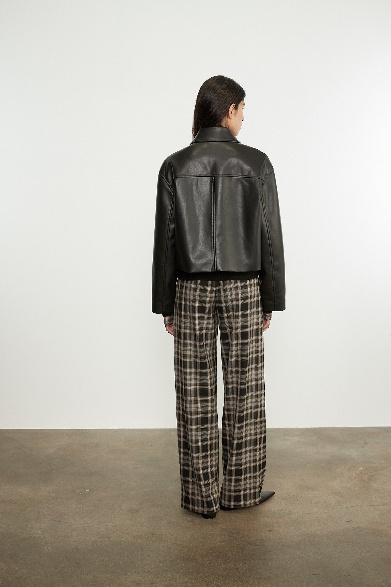 Leather Minimal Jacket