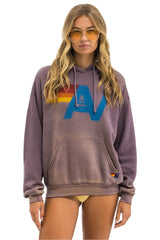Aviator Nation - Vintage Logo Relaxed Pullover Hoodie - Faded Mocha