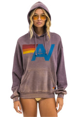 Aviator Nation - Vintage Logo Relaxed Pullover Hoodie - Faded Mocha