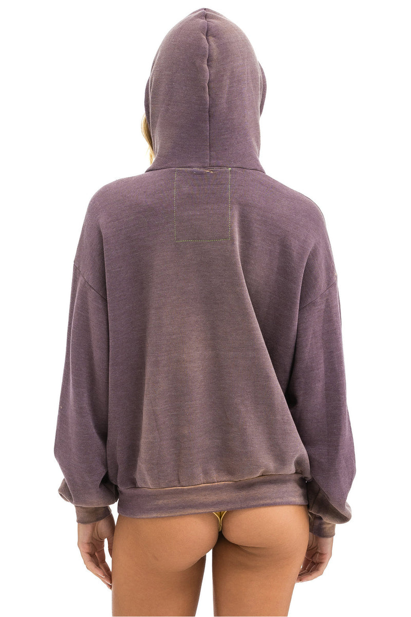 Aviator Nation - Vintage Logo Relaxed Pullover Hoodie - Faded Mocha