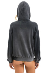 Aviator Nation - Vintage Logo Relaxed Pullover Hoodie - Faded Smoke