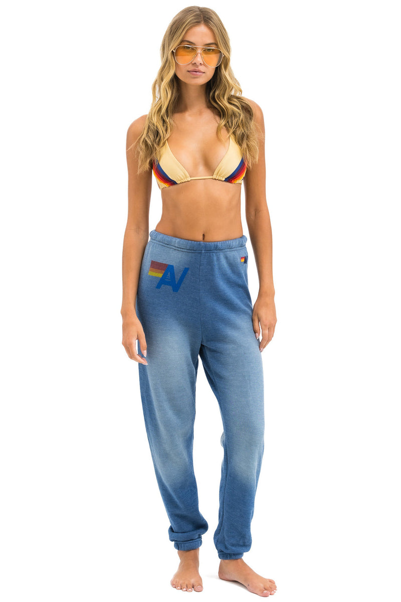 Aviator Nation - Vintage Logo Sweatpants - Faded Water