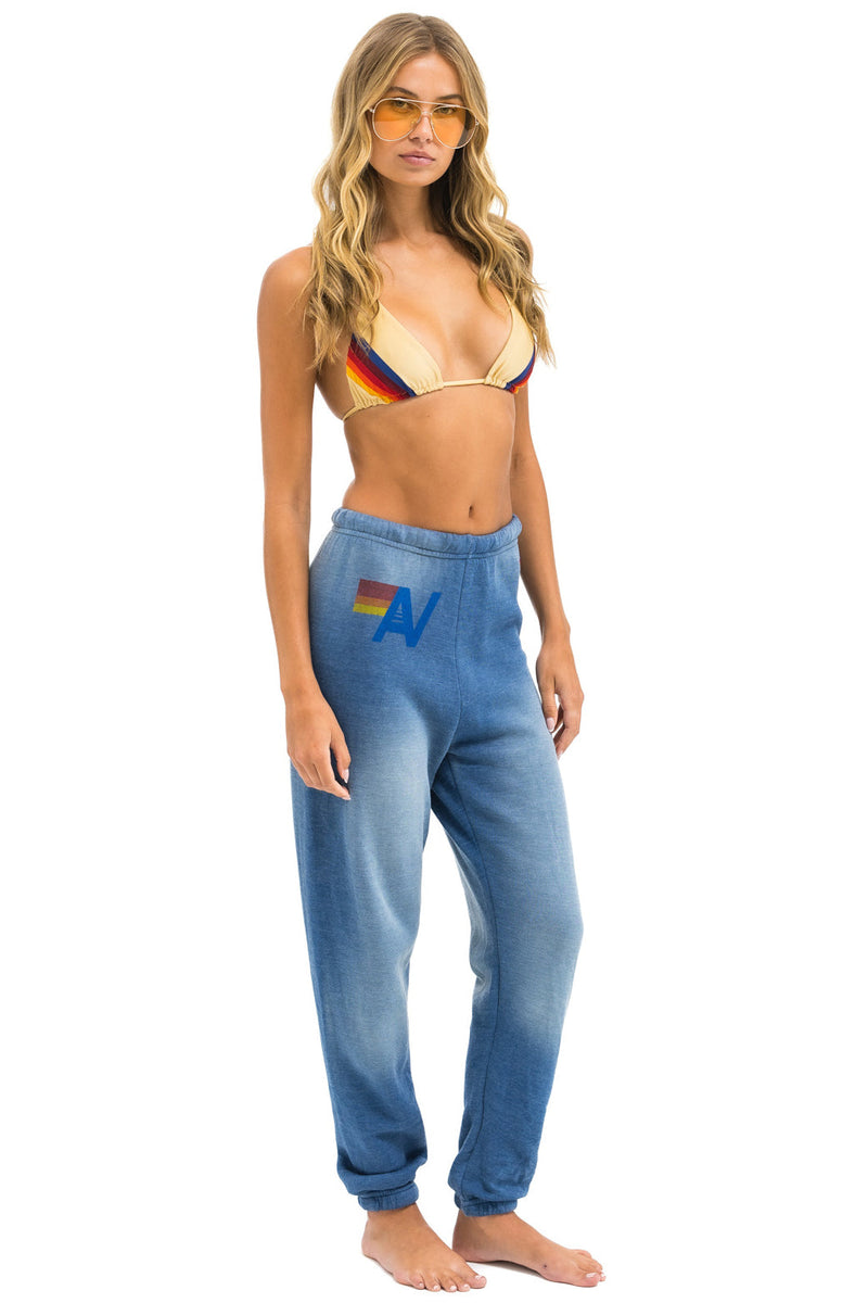 Aviator Nation - Vintage Logo Sweatpants - Faded Water