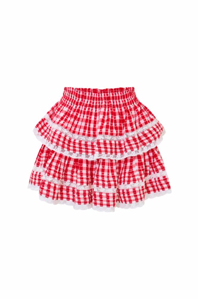 LoveShackFancy - Ruffle Mini Skirt - Cupid Bows