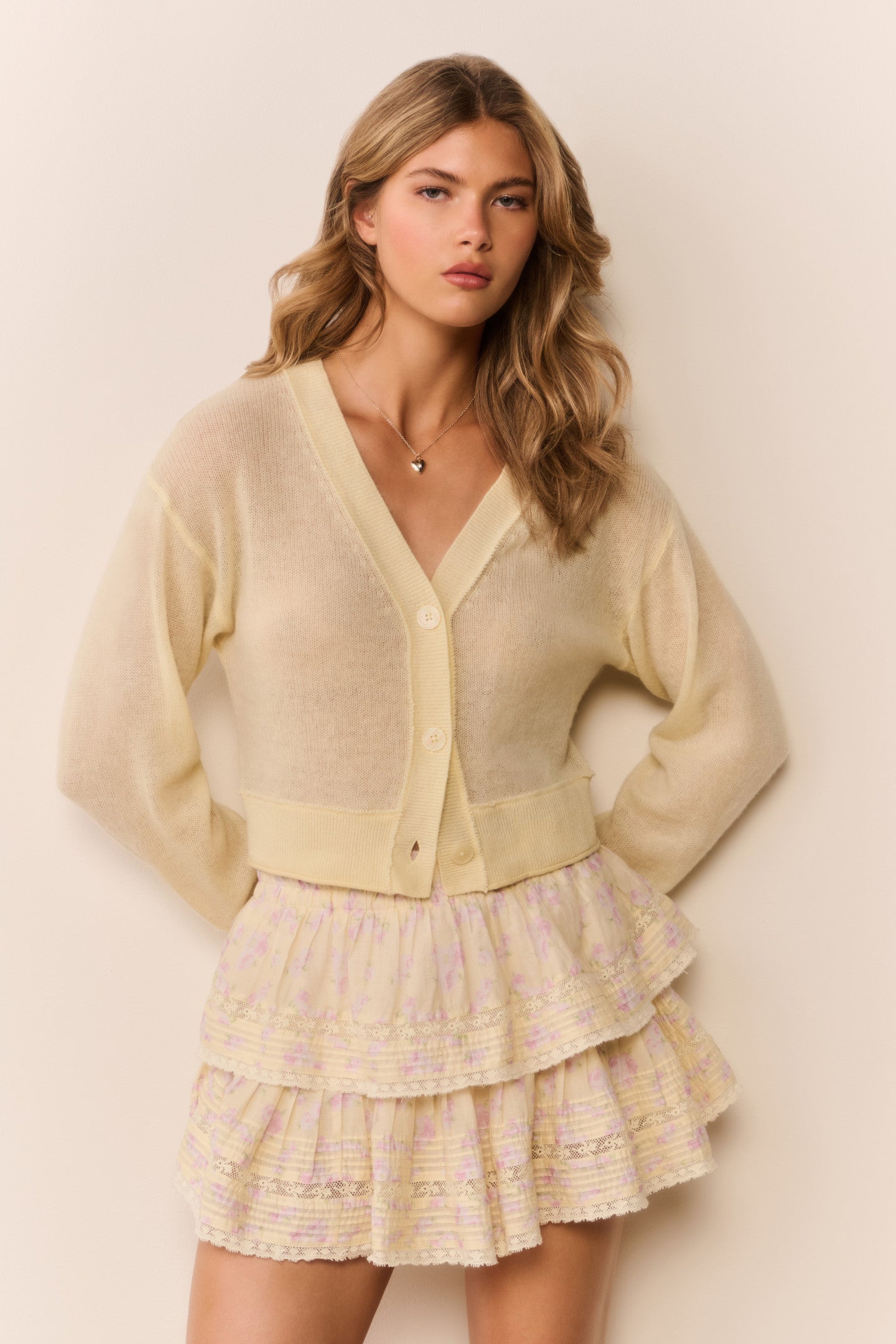 LoveShackFancy - Blooming Floral Ruffle Mini Skirt