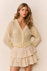 LoveShackFancy - Blooming Floral Ruffle Mini Skirt