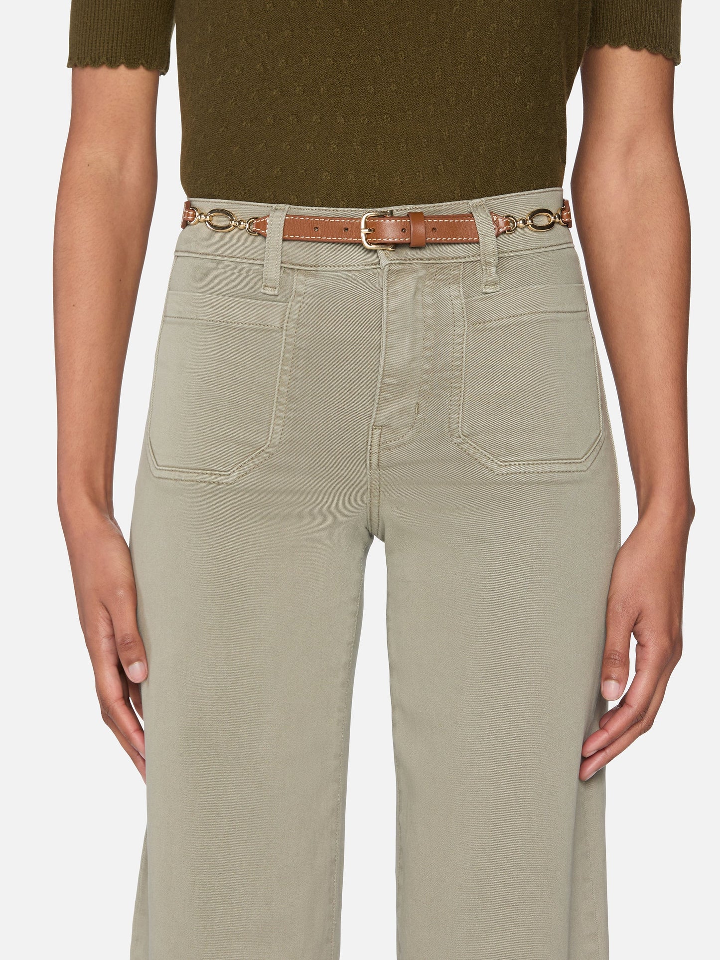 FRAME - Le Slim Palazzo Modernist Pocket - Thyme