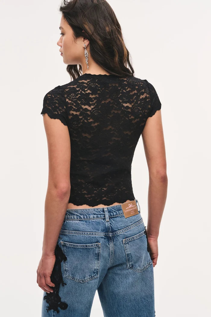 LoveShackFancy - Lucas Tee - Black
