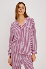 Luna Pajama Set in Pink Blush, view 4