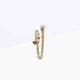 Single Lara Pearl Hoop Earring