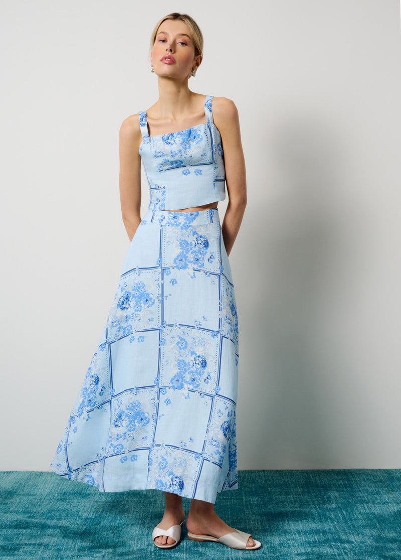 Favorite Daughter - The There For You Skirt - Floral Scarf