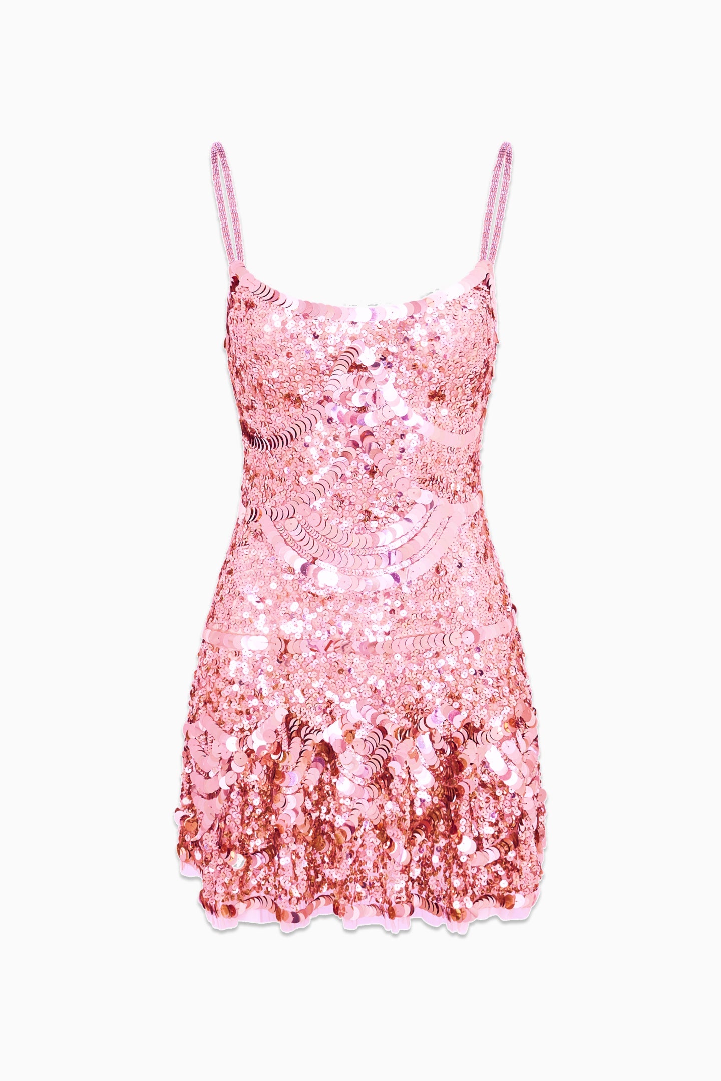 LoveShackFancy - Liria Sequin Mini Party Dress - Light Pink