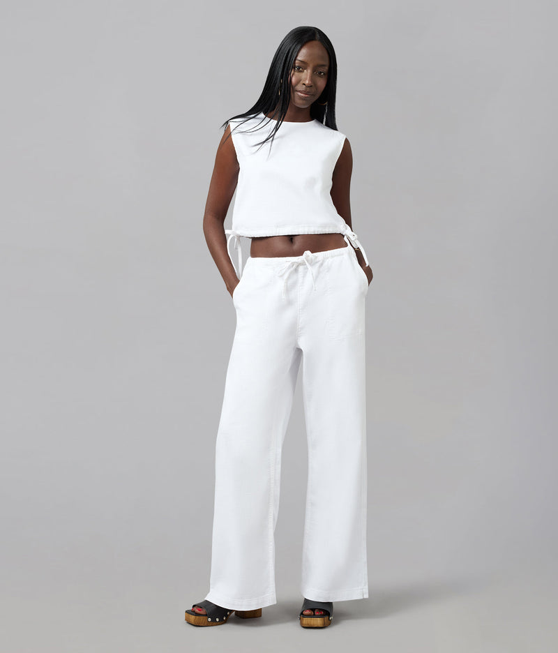 LOLA DENIM - Liel Cotton Twill Top - White