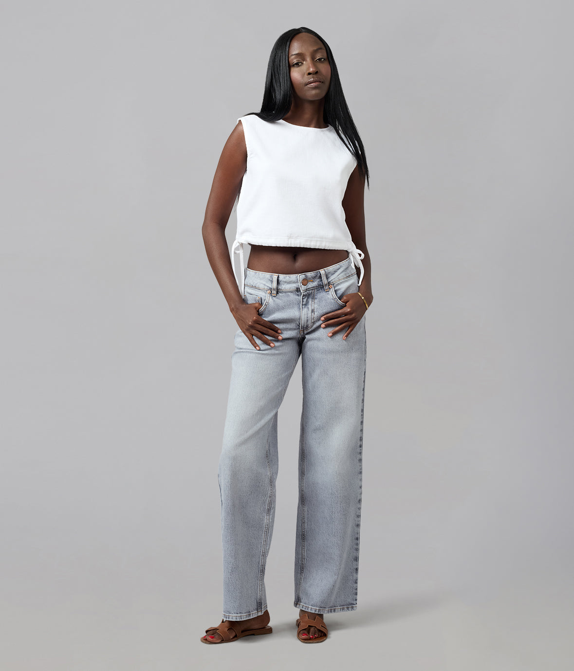 LOLA DENIM - Liel Cotton Twill Top - White